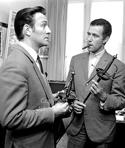 Christopher Plummer and instructor Philip Savile make Shakespeares "Hamlet" on Kronborg Castle for Danish Television and BBC.
17-08-63.
6x6, jpeg, 300 dpi, size: 1 - 2 MB.
Printsize: 25 cm. k6342806.jpg